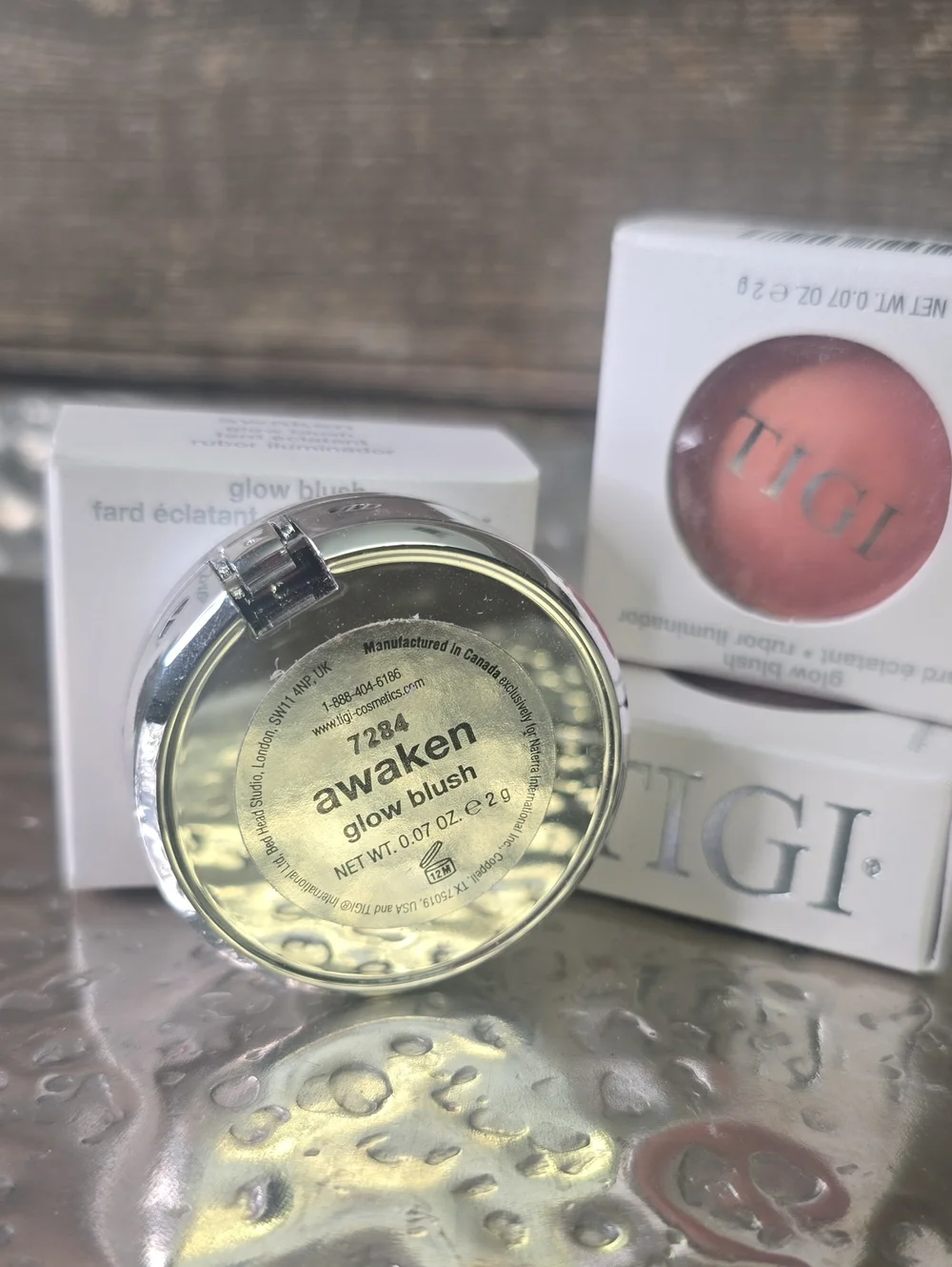 TIGI Glow Blush — Soft Coral Pink, Awaken, NEW